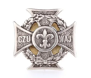 Krzyż harcerski na mundur - ZHP i ZHR