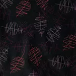 HI-TEC Rine - Black/Neon Leaves - chusta wielofunkcyjna z polarem - 2