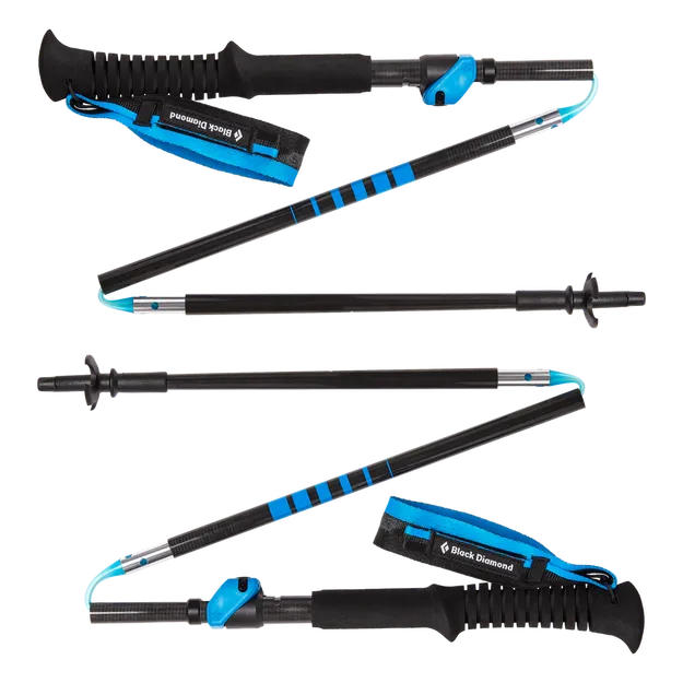 BLACK DIAMOND Distance Carbon FLZ 105 - 125 cm - kijki trekkingowe do biegów górskich