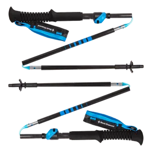 BLACK DIAMOND Distance Carbon FLZ 105 - 125 cm - karbonowe kijki trekkingowe do biegów górskich