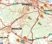 Mapa turystyczna Śląskie Szlaki Tematyczne - 2
