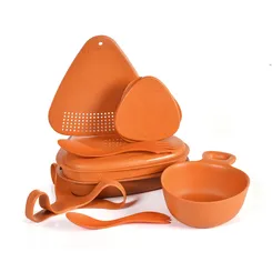 LIGHT MY FIRE MealKit Outdoor BIO rustyorange - Zestaw naczyń turystycznych z bio plastiku