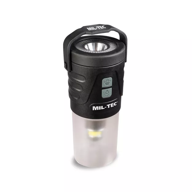MIL-TEC Lantern Recharge - Wielofunkcyjna latarka 400 lm z lampą kempingową LED