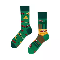 MANY MORNINGS - Happy Harvest - skarpety w traktory