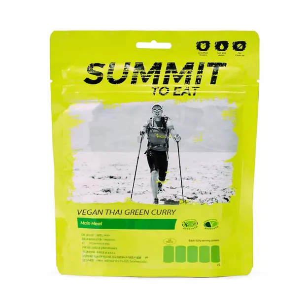 SUMMIT TO EAT Wegańskie zielone curry z ryżem - danie liofilizowane - 100 g