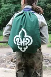 Plecak workowy worek z logo ZHP - zielony ciemny