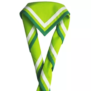 Chusta harcerska z lamówką i tasiemką - różne kolory