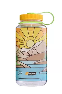 NALGENE Butelka turystyczna Wide Mouth 32 oz (1000ml) - Clear Stained Glass River