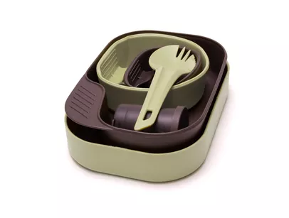 WILDO The Camp-A-Box Complete - Desert/Dark Grey - zestaw naczyń na biwak / menażka