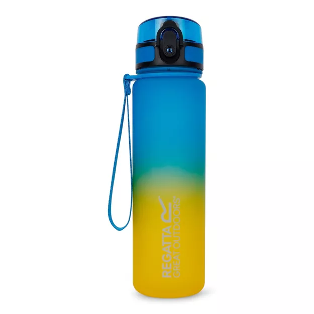 REGATTA Bidon na wodę Tritan Flip 0,6 L - niebieski/żółty