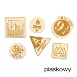 Naszywki Plakietki Skórzane na zamówienie - kolor piaskowy