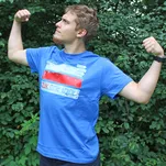 Koszulka T-shirt Szlak mnie trafił - niebieska - męska - 4