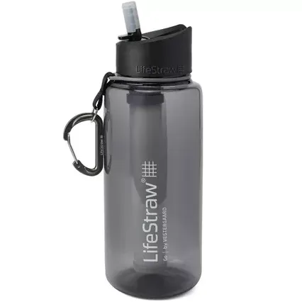 LifeStraw Go - Grey - przenośny filtr do wody / butelka filtrująca 1000 ml