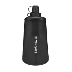 LIFESTRAW Peak Flex Bottle 650 ml - Dark Gray - składana butelka na wodę z filtrem
