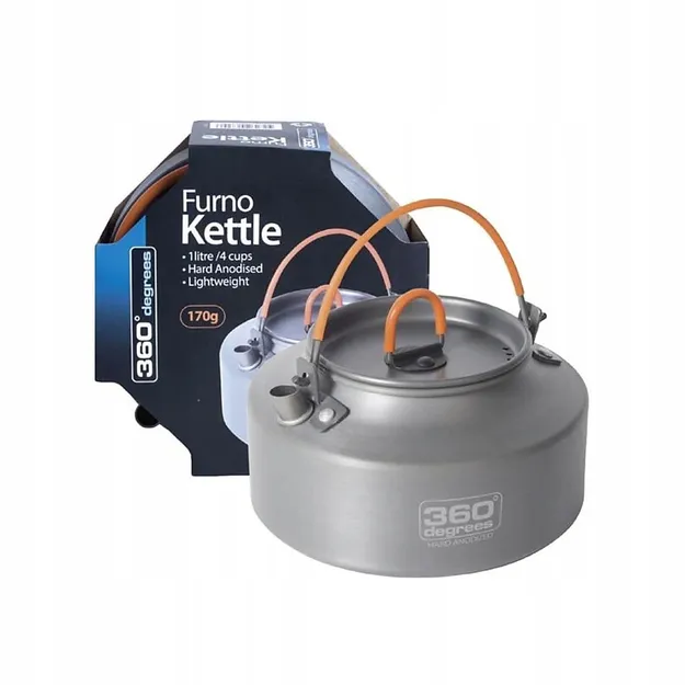 360 DEGREES Furno Kettle 1 l - Czajnik turystyczny z aluminium anodowanego