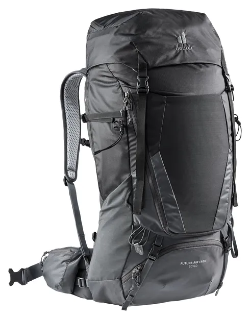 DEUTER Futura Air Trek 50 + 10 - black-graphite - plecak turystyczny / trekkingowy