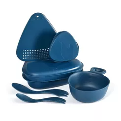 LIGHT MY FIRE MealKit Outdoor 2.0 - hazyblue - Zestaw naczyń turystycznych z bio plastiku