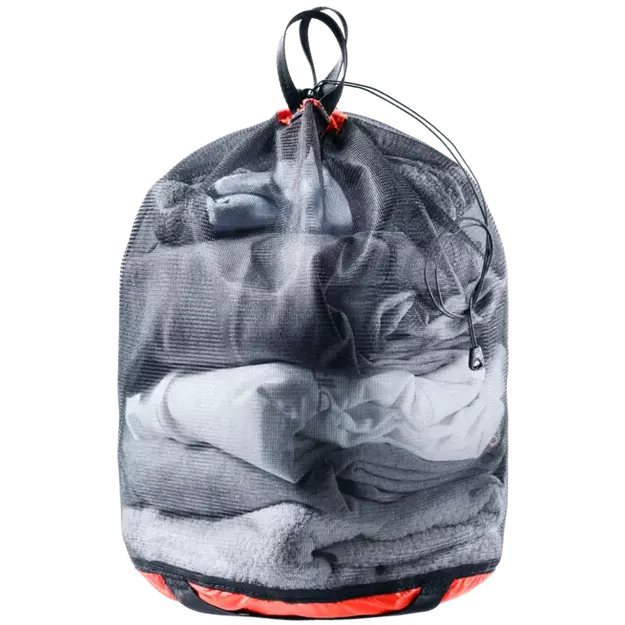 DEUTER Mesh Sack 5 - papaya/black - pokrowiec z siatki na odzież