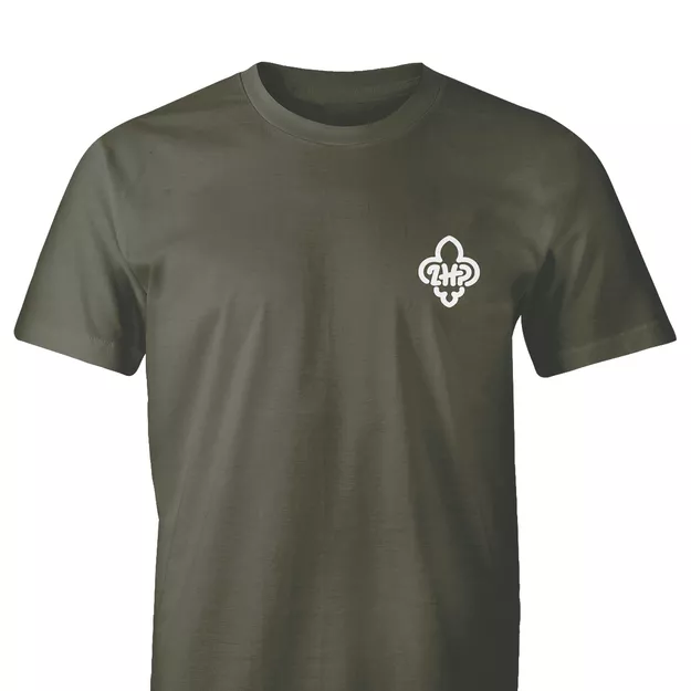 Kolekcja ZHP - koszulka z logo ZHP - oliwkowa / khaki