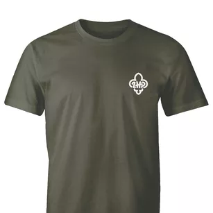 Kolekcja ZHP - koszulka z logo ZHP - oliwkowa / khaki