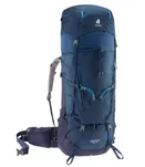 Niebieski plecak Deuter Aircontact o pojemności 55 + 10 litrów