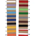 Wzornik kolorów tasiemek - Chusta harcerska z lamówką i tasiemką - różne kolory
