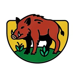 Pin metalowy turystyczny DZIK - PINSTORY