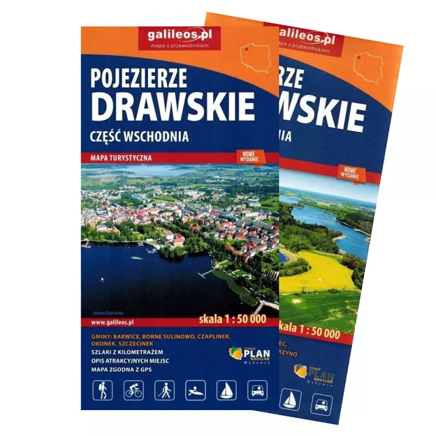GALILEOS komplet map turystycznych - Pojezierze Drawskie - laminowana