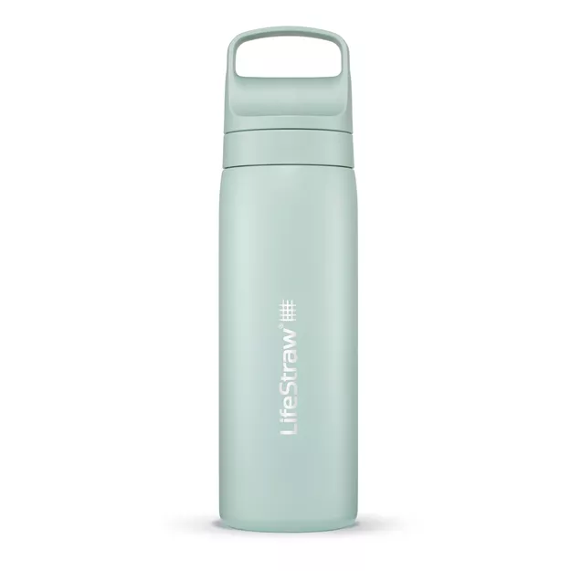 LIFESTRAW Go 2.0 - Butelka ze stali nierdzewnej z filtrem - 530 ml - Seafoam