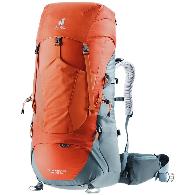 DEUTER Aircontact Lite 45+10 SL - paprika-teal - Damski plecak turystyczny lekki