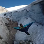 TICKET TO THE MOON Original - Royal Blue / Turquoise - duży hamak turystyczny - 3