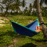 TICKET TO THE MOON Original - Royal Blue / Turquoise - duży hamak turystyczny - 5