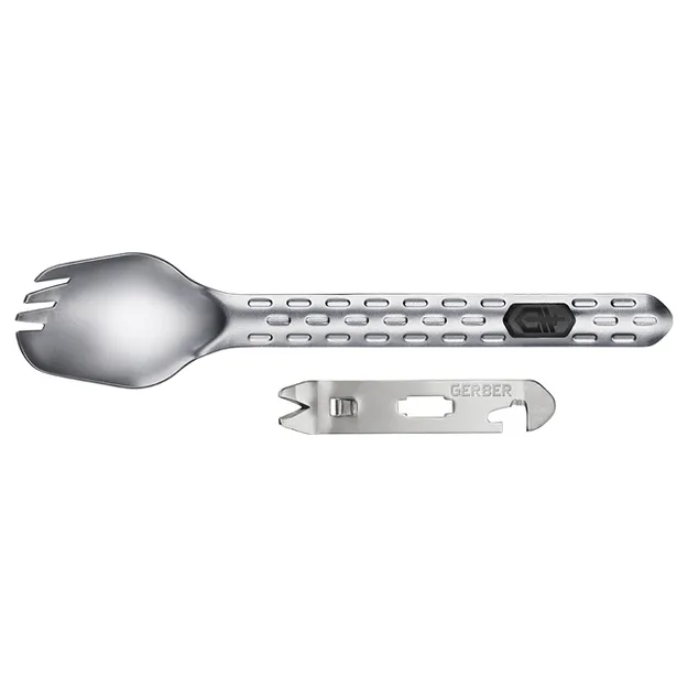 GERBER Multitool Devour Spork - Silver - aluminiowy multitool / spork - wielofunkcyjna łyżka / widelec w jednym