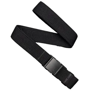 ARCADE Atlas Slim Belt - Black - Wąski elastyczny pasek do spodni