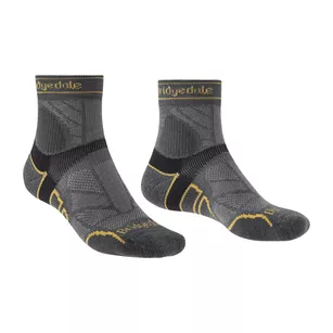 BRIDGEDALE Trail Run Ultra Light T2 Merino Sport - 3/4 Crew - gunmetal - męskie skarpety biegowe