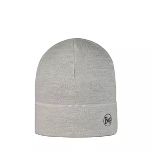BUFF Lightweight Merino Wool Hat Solid Cloud - cienka i lekka sportowa czapka merynosowa