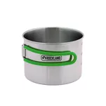 ROCKLAND Stalowy 600 ml - Kubek turystyczny ze składanymi rączkami - 2