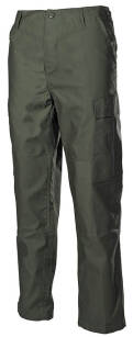 MFH BDU zielone olive - Spodnie harcerskie bojówki mundurowe