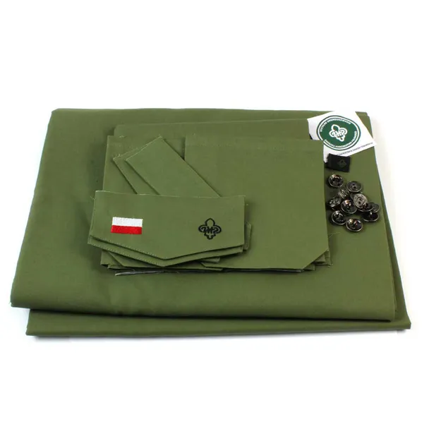 Zestaw do tworzenia umundurowania ZHP - Materiał do uszycia koszuli męskiej mundurowej