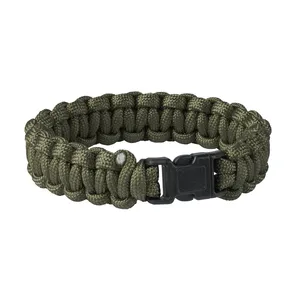 HELIKON-TEX - Bransoletka survivalowa z paracordu - zielona