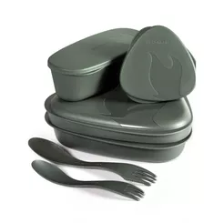 LIGHT MY FIRE LunchKit 2.0 - Sandygreen - Menażka plastikowa zestaw z bio plastiku