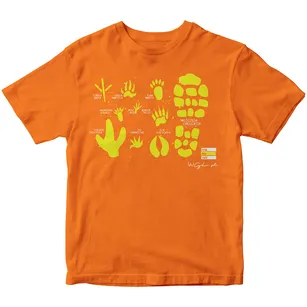 Koszulka t-shirt Ślady - Tropy zwierząt i ludzi - Dziecięca