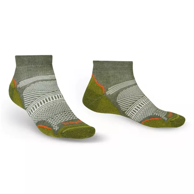 BRIDGEDALE Hike Ultra Light T2 Coolmax Performance Low - Green - skarpety trekkingowe