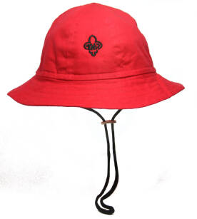 Kapelusz zuchowy z logo ZHP - czerwony