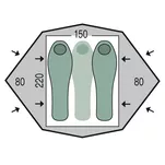 PINGUIN Gemini 150 - namiot turystyczny 2/3 osobowy - 2
