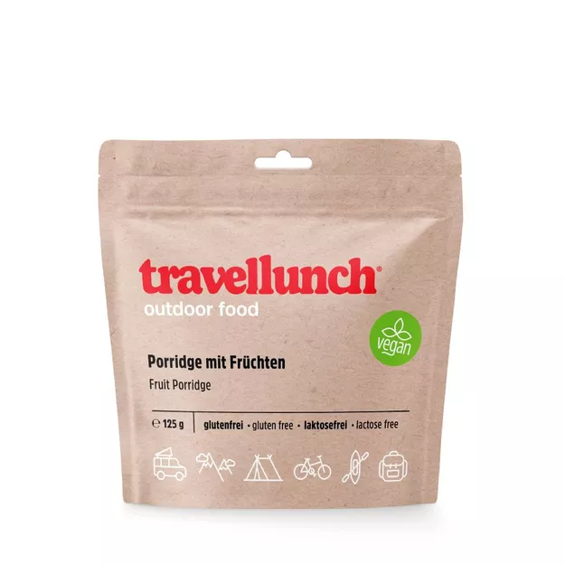 TRAVELLUNCH Wegańska owsianka owocowa - 125 g - liofilizowane śniadanie