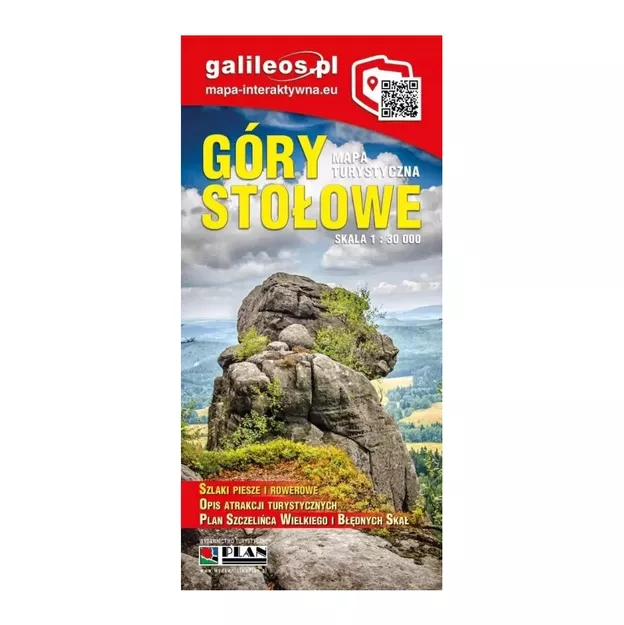 GALILEOS Mapa turystyczna - Góry Stołowe - laminowana