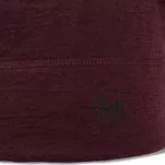 BUFF Lightweight Merino Beanie - Solid Garnet - cienka sportowa czapka merynosowa - 4