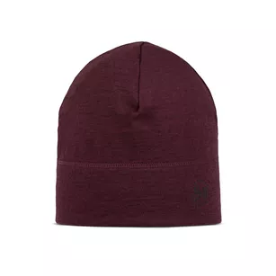 BUFF Lightweight Merino Beanie - Solid Garnet - cienka sportowa czapka merynosowa
