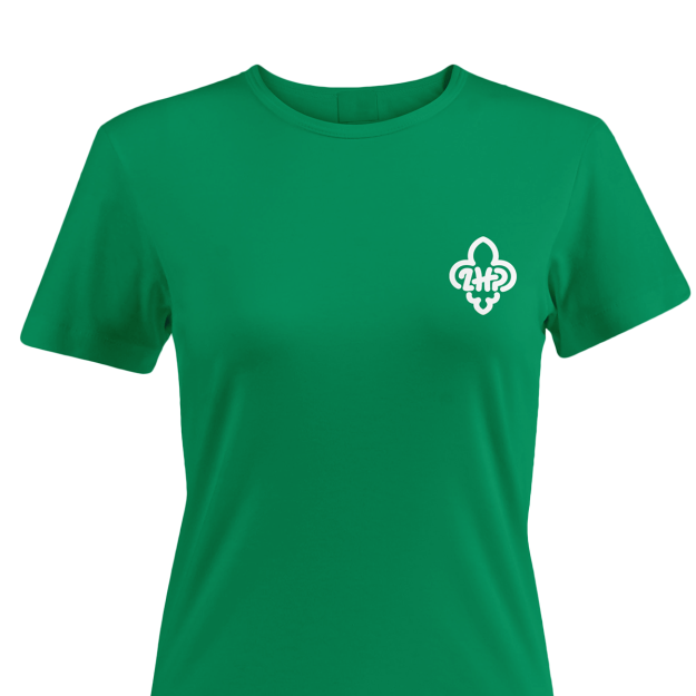Kolekcja ZHP - koszulka z logo ZHP - damska zielona